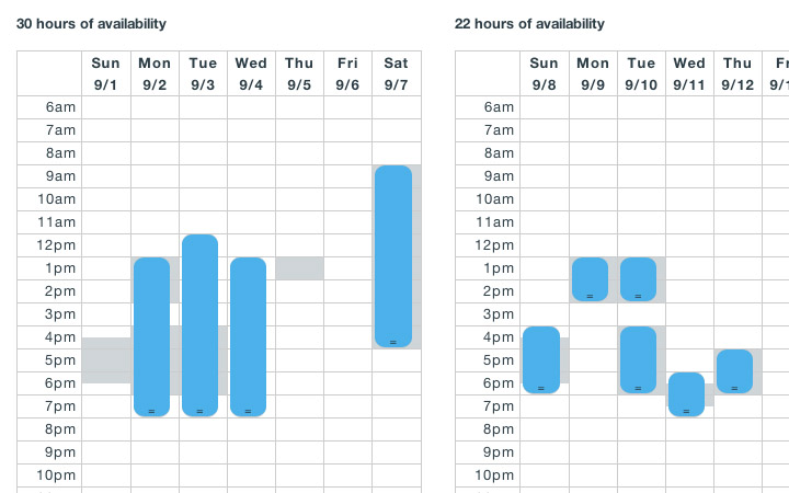 Instructor can edit availability